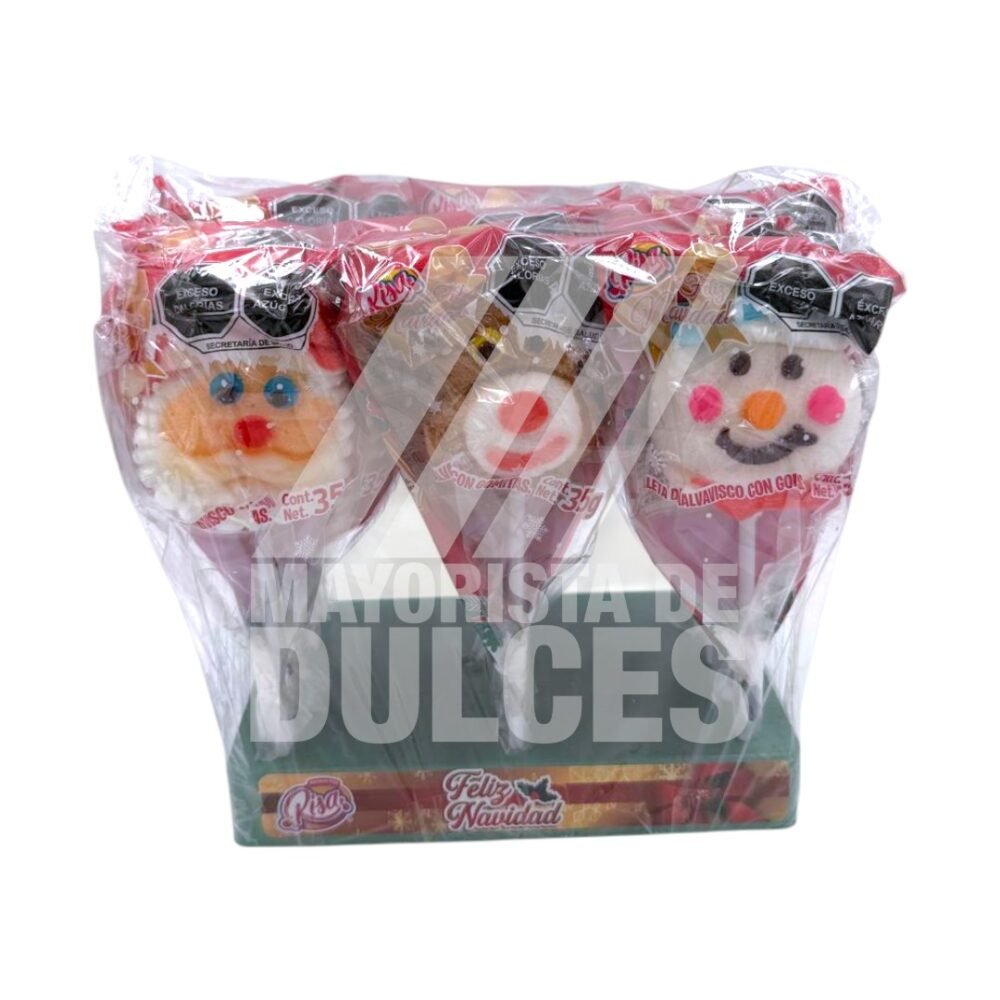 S. Risa Paletón NAVIDAD charola con 15 piezas (Caja con 3 charolas)   3/15pzs