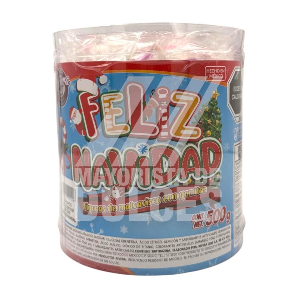 S. Risa malvavisco FELIZ NAVIDAD estuche con 480g (Caja con 12 estuches)  12/480g