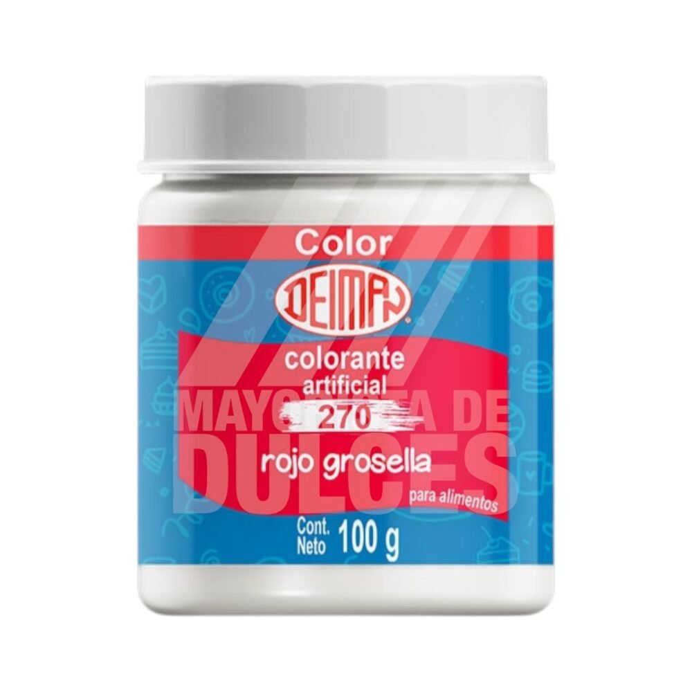 Deiman Color Rojo Grosella #270 frasco con 100g