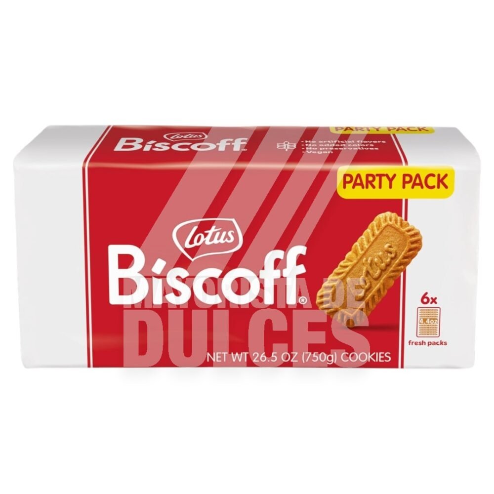 Lotus Biscoff Galleta paquete con 750g con 6 sobres con 125g