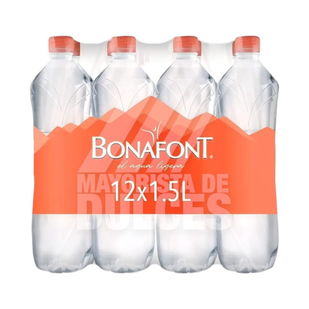 Bonafont Agua paquete con 12 botellas de 1.5 litros