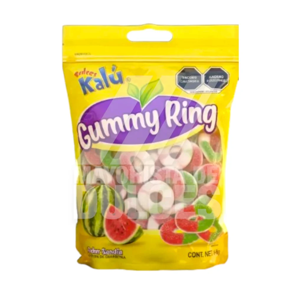Kalú Gummy Ring Sandía bolsa con 1 kilo