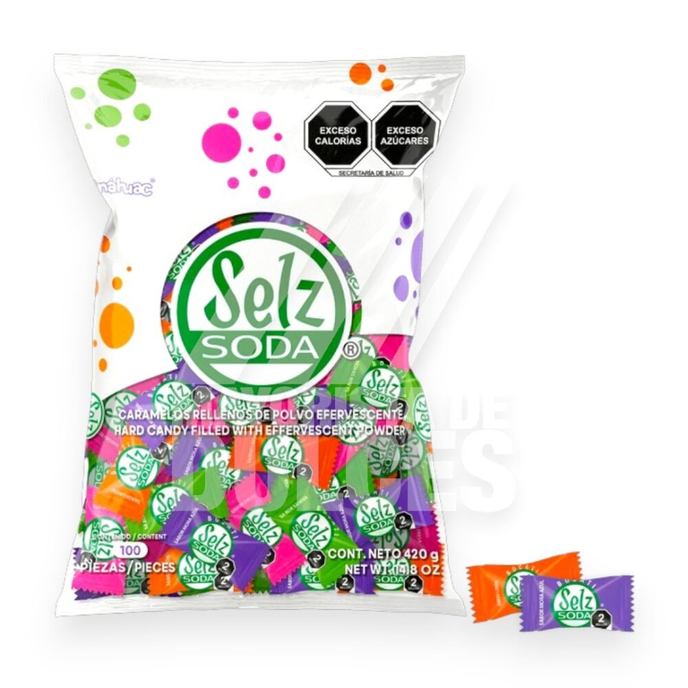 Anahuac caramelo SELZ SODA Sabores Surtidos bolsa con 100 piezas