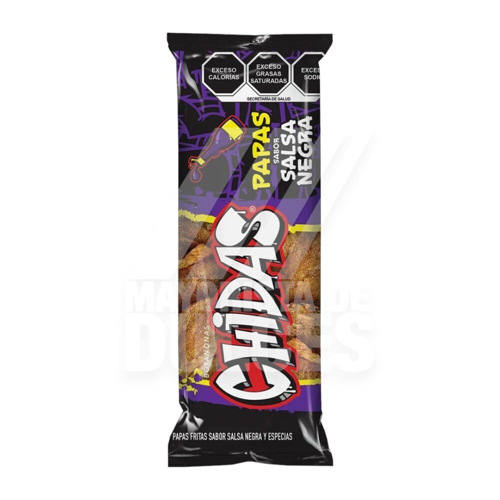 Gonac botanas Chidas Papas SALSA NEGRA bolsa con 90g