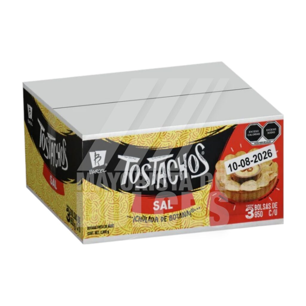 Barcel botana TOSTACHOS caja con 3 Bolsas de 950g – Dulcerías y ...