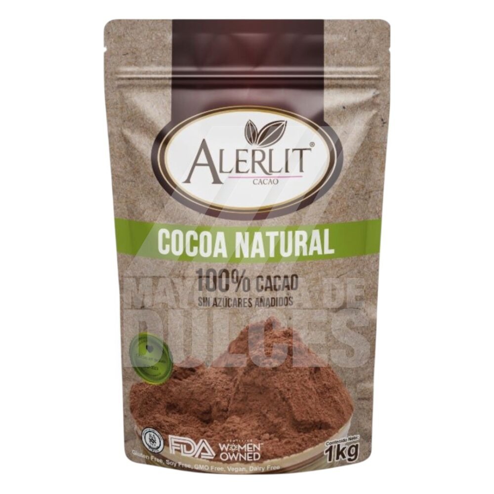 Alerlit Cocoa NATURAL bolsa con 1 kilo