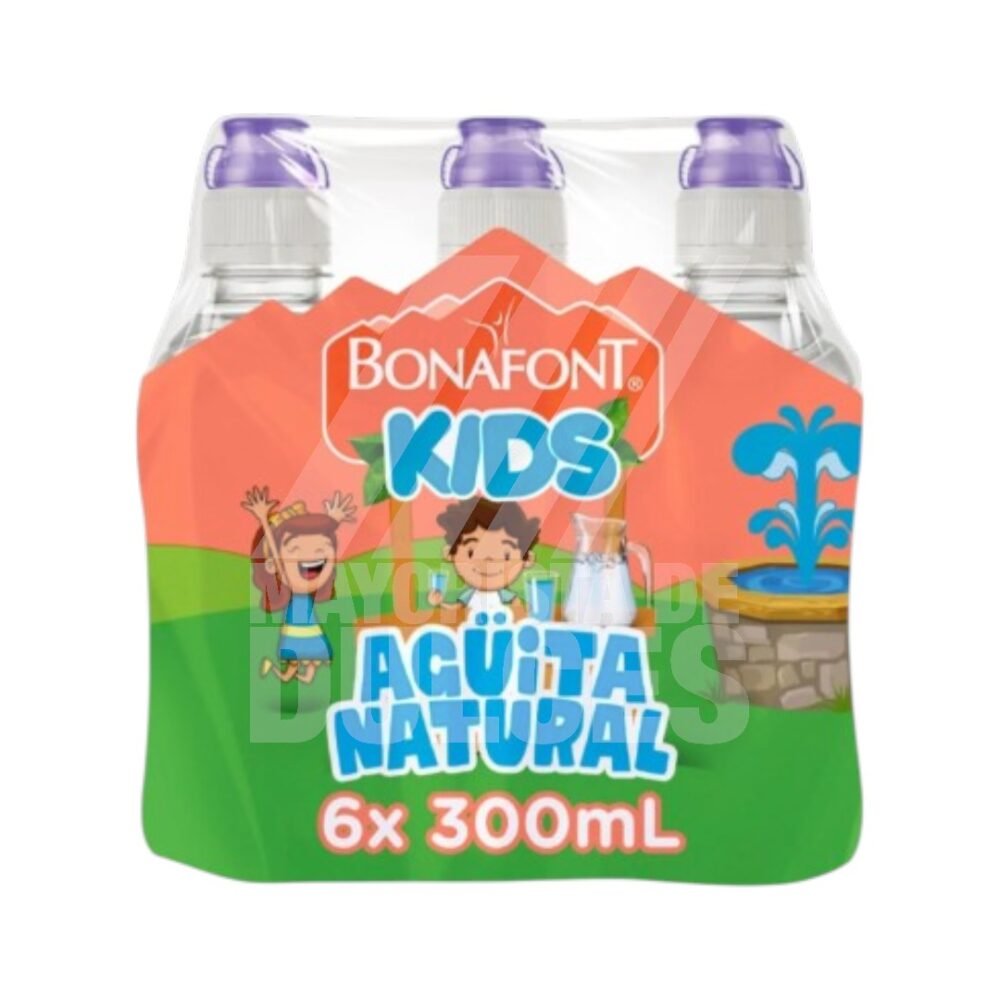 Bonafont Agua KIDS paquete con 6 botellas de 300ml