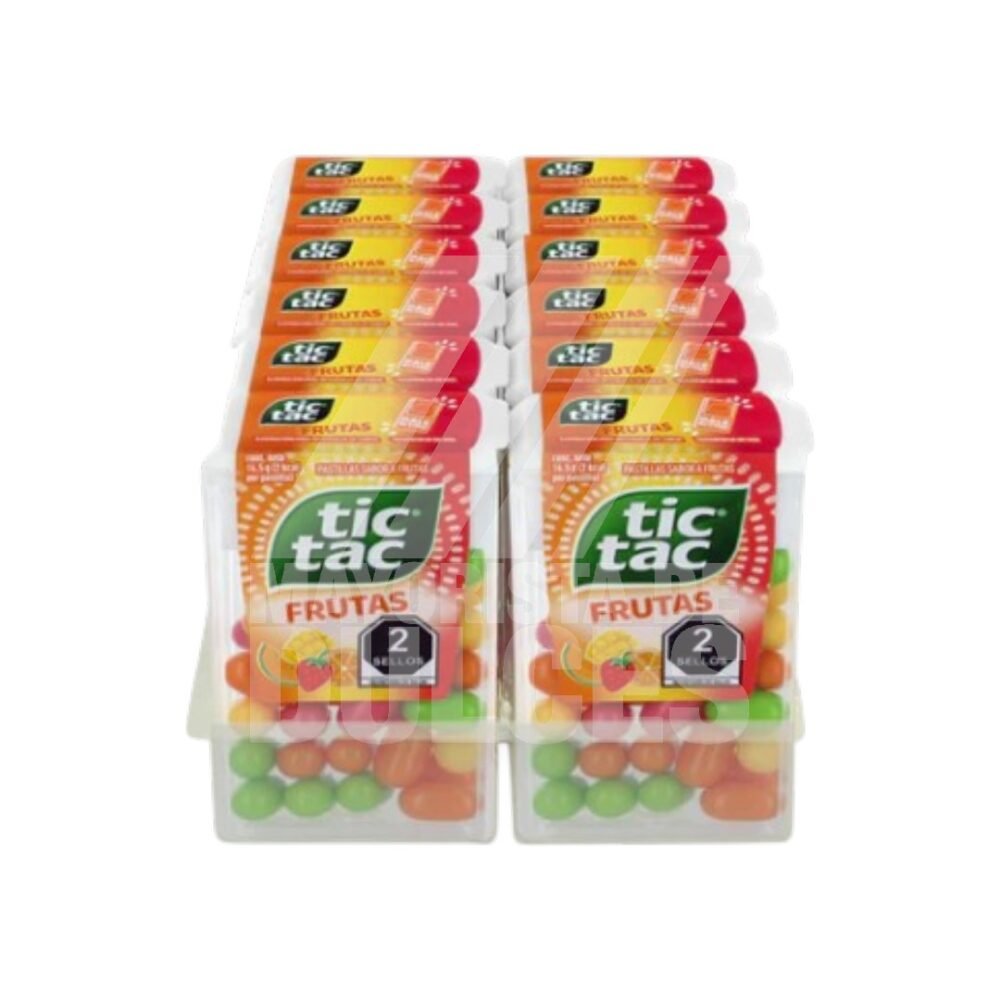 Tic-Tac MIX DE FRUTAS paquete con 12 piezas