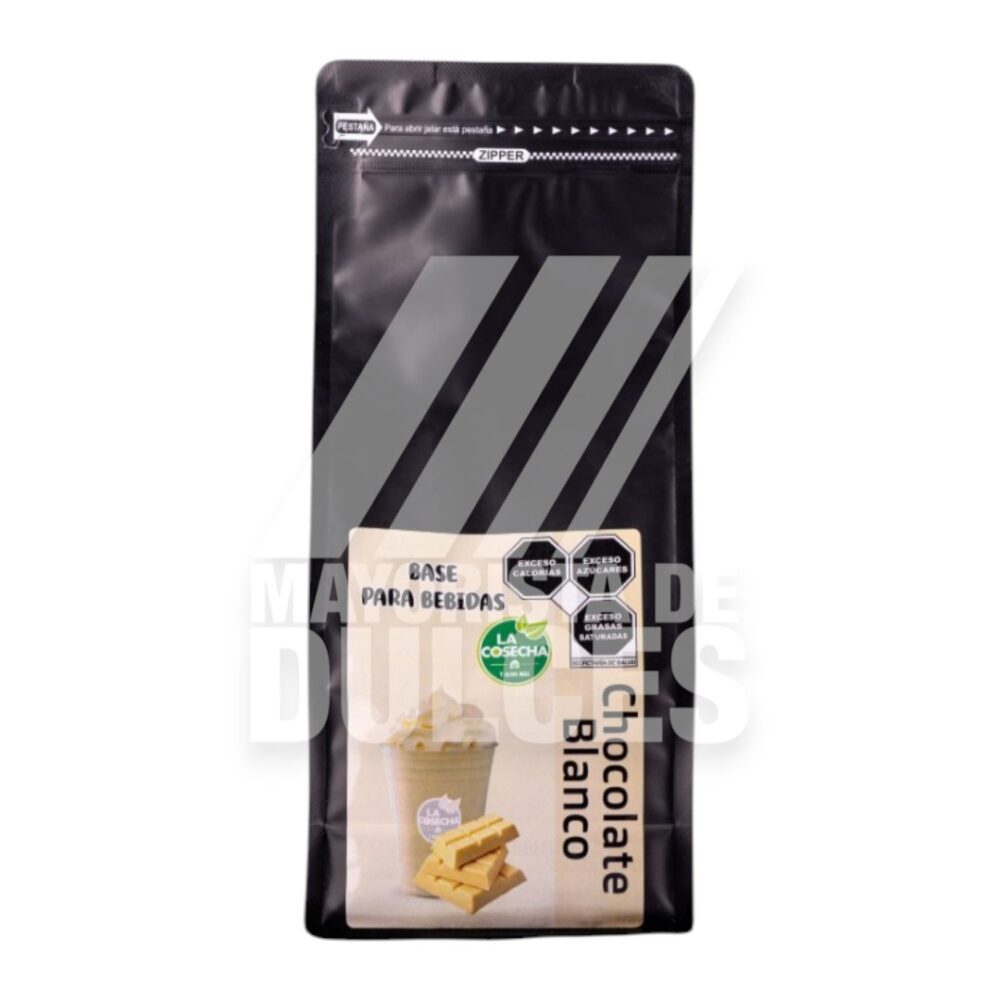 La Cosecha Base para Bebidas Chocolate Blanco bolsa con 1 kilo