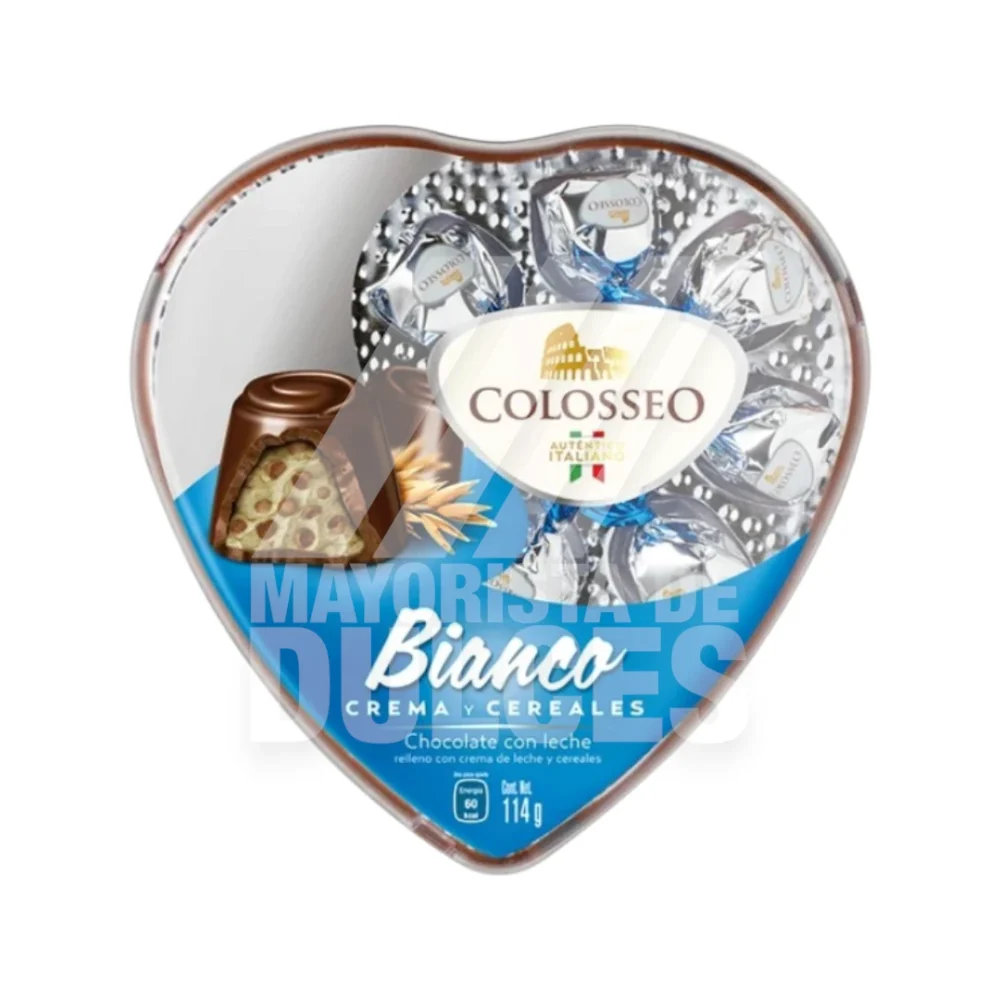 Colosseo Corazón Bianco estuche con 114g